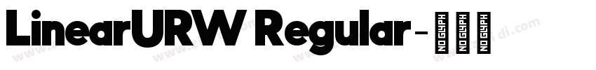LinearURW Regular字体转换